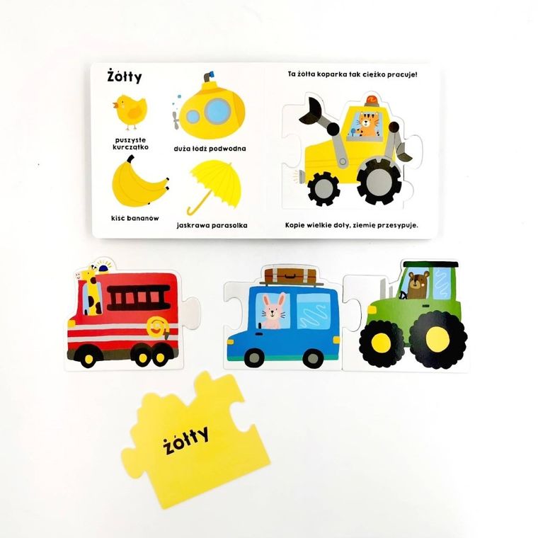 Akademia Mądrego Dziecka. Kolorowy autobus. Pierwsze puzzle