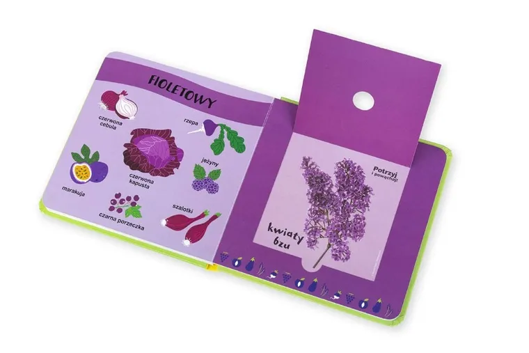 Akademia Mądrego Dziecka. Na targu. Moja pachnąca książeczka z kolorami