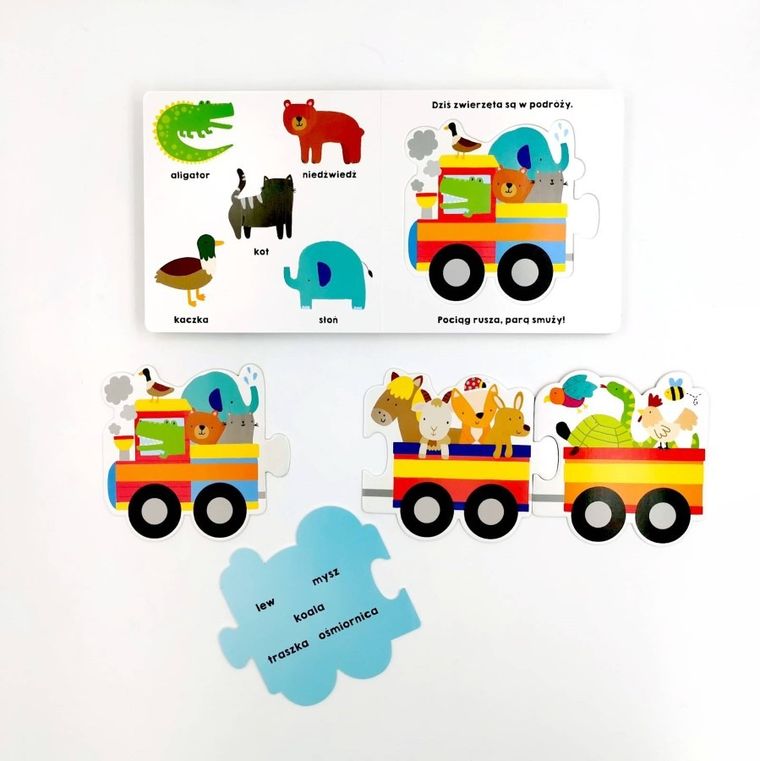 Akademia Mądrego Dziecka. Zwierzęta w podróży. Pierwsze puzzle