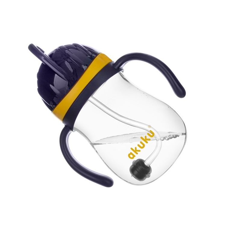 Akuku, bidon ze słomką z odważnikiem, A0165, 280 ml