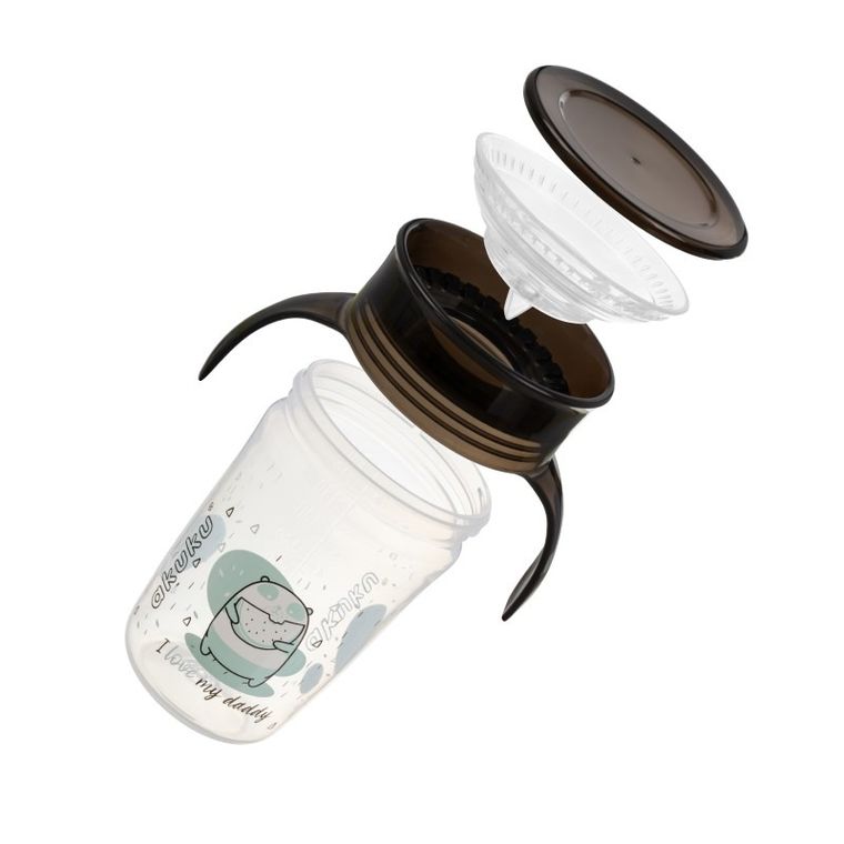 Akuku, kubek 360, czarny, 240 ml