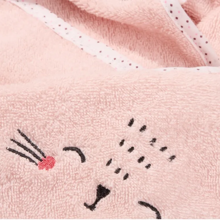 Akuku, okrycie kąpielowe, różowe, 100-100 cm