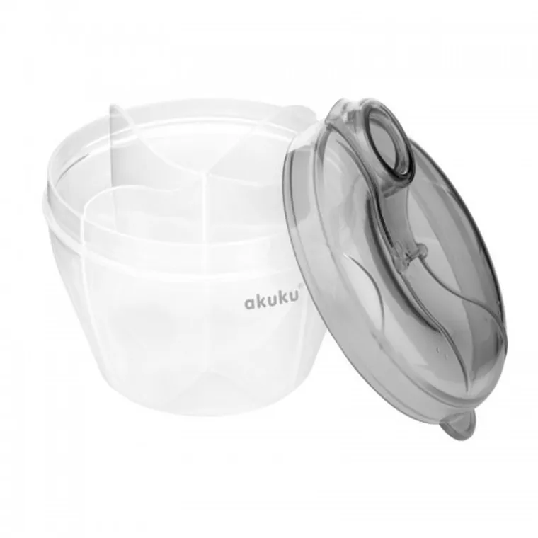 Akuku, pojemnik na mleko w proszku, szary