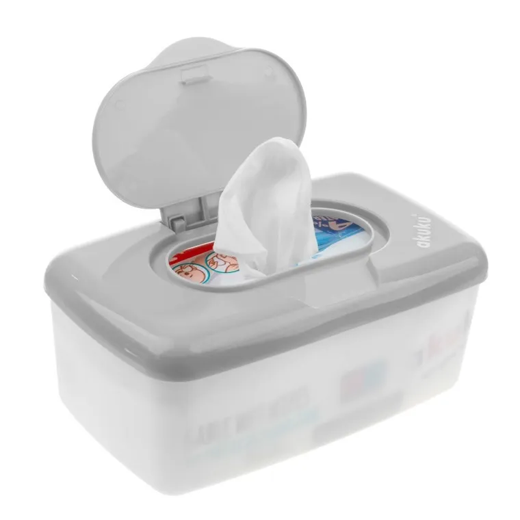 Akuku, pudełko na nawilżane chusteczki, szare