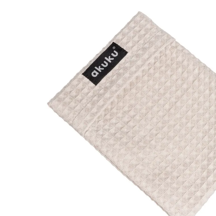 Akuku, termofor z pestkami wiśni w pokrowcu, beżowy, 13-16 cm