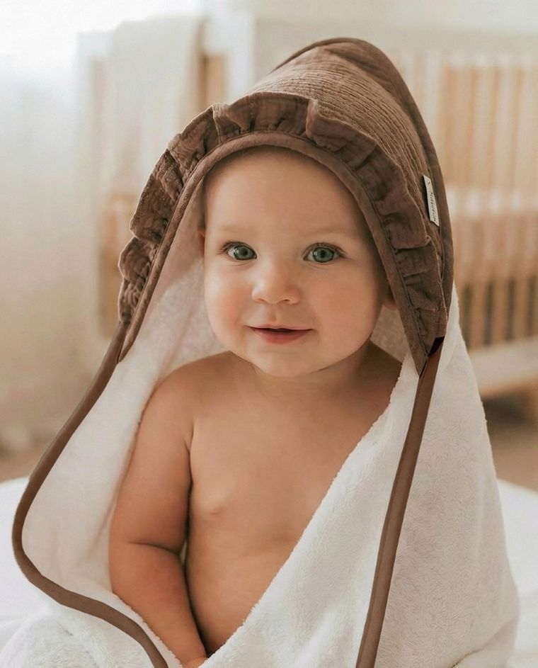 Albero Mio, Cotton color, okrycie kąpielowe, brąz