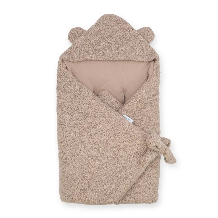 Albero Mio, Cotton Muślin & Boucle, otulacz do fotelika, karmel