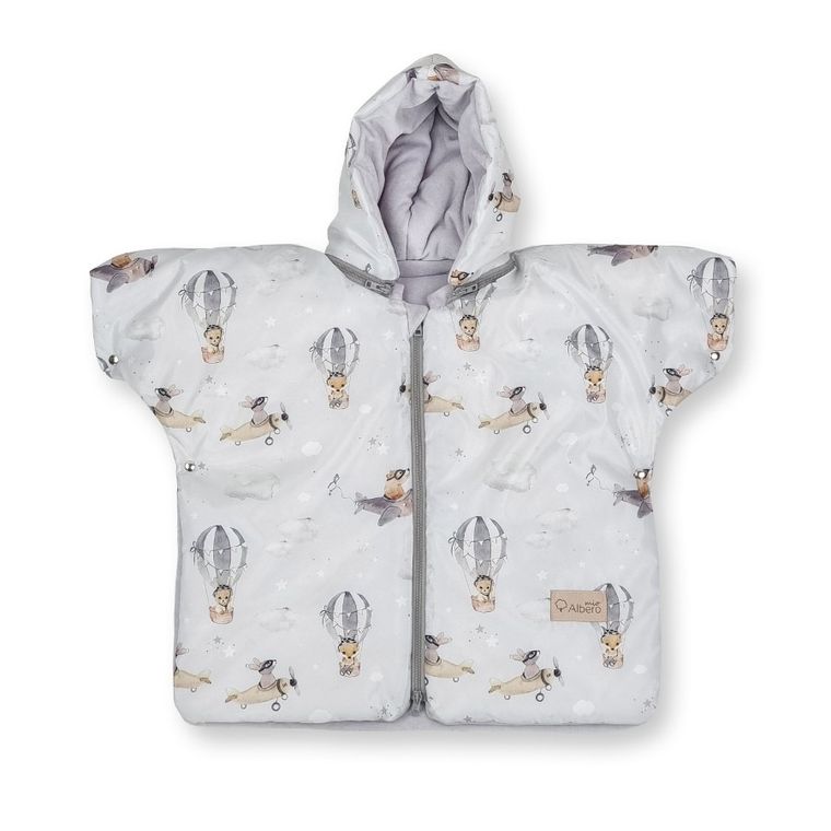 Albero Mio, Lot balonem, ponczo samochodowe