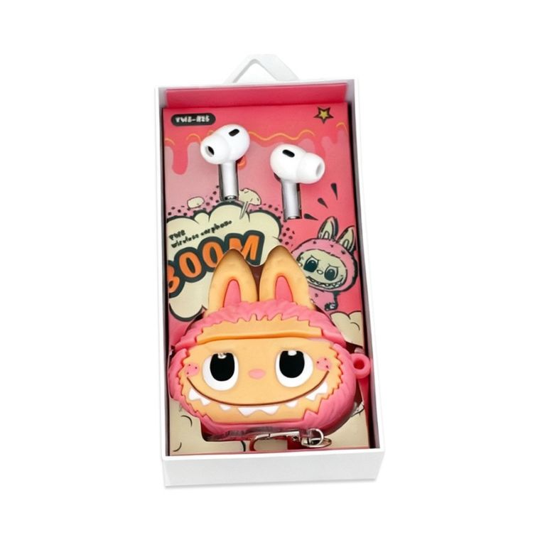 Albi, Labubu, słuchawki bezprzewodowe, różowe