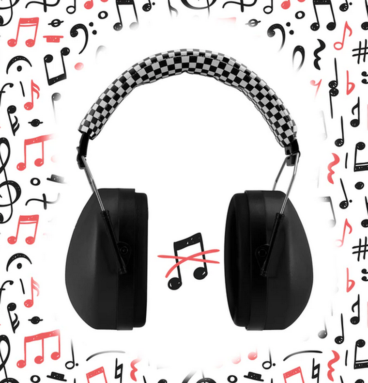 Alecto, BV-71, nauszniki wygłuszające dla dzieci, czarne