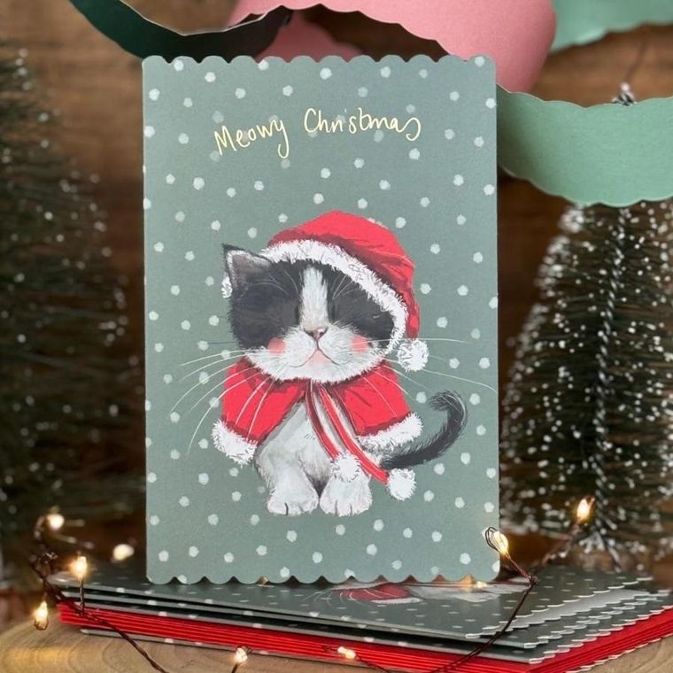 Alex Clark, karnet święta, świąteczny kotek