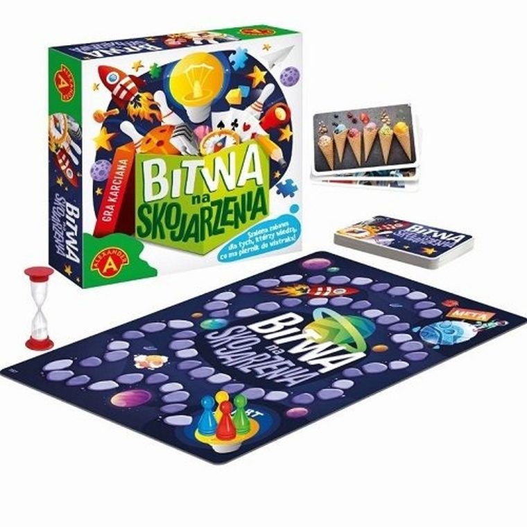 Alexander, bitwa na skojarzenia, gra karciana