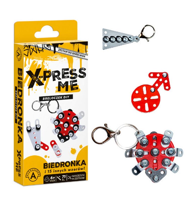 Alexander, breloczek DIY, biedronka