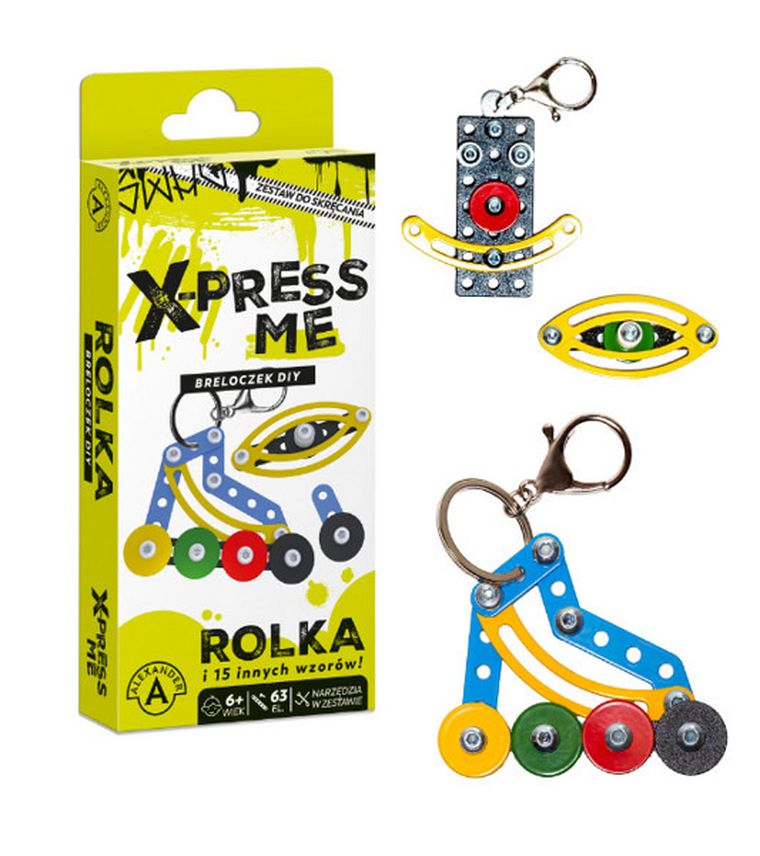 Alexander, breloczek DIY, rolka