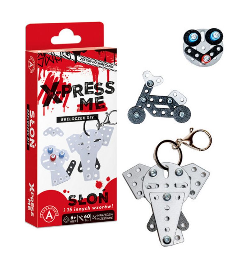 Alexander, breloczek DIY, słoń