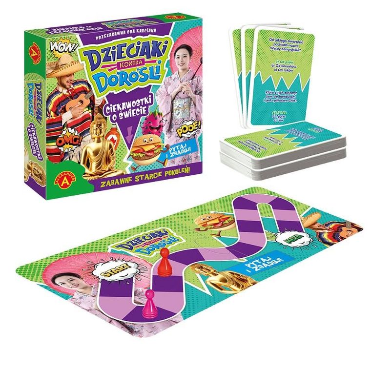 Alexander, Ciekawostki o Świecie, Pytaj i zgaduj, familijna gra karciana