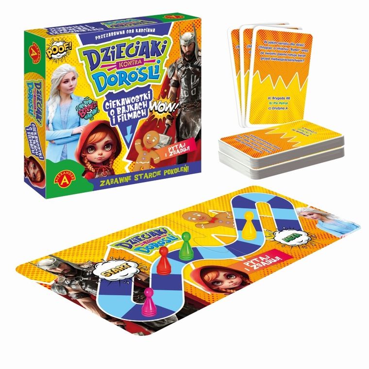 Alexander, Dzieciaki Kontra Dorośli, Ciekawostki o bajkach i filmach, gra familijna