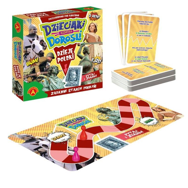 Alexander, Dzieje Polski, Pytaj i zgaduj, familijna gra karciana
