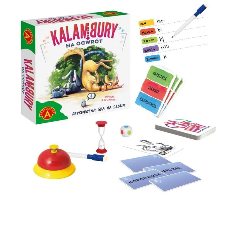 Alexander, Kalambury na odwrót, Familijna, gra towarzyska