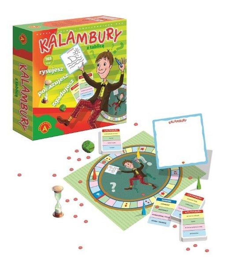 Alexander, kalambury z tablicą, gra towarzyska