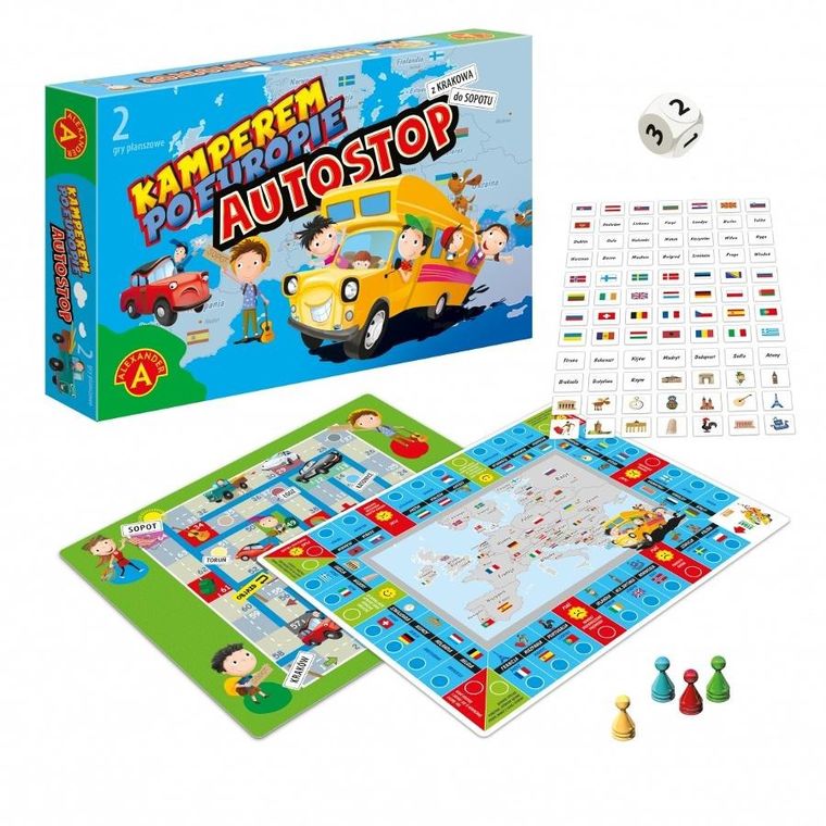 Alexander, Kamperem po Europie, Autostop, gra familijna