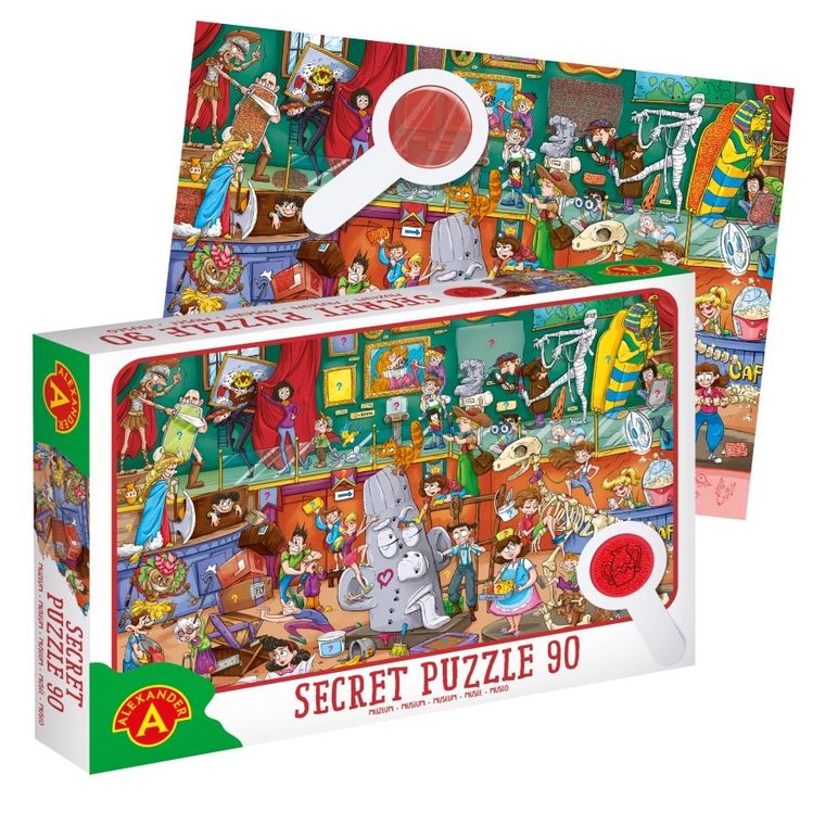 Alexander, Muzeum, puzzle obserwacyjne z lupą, 90 elementów