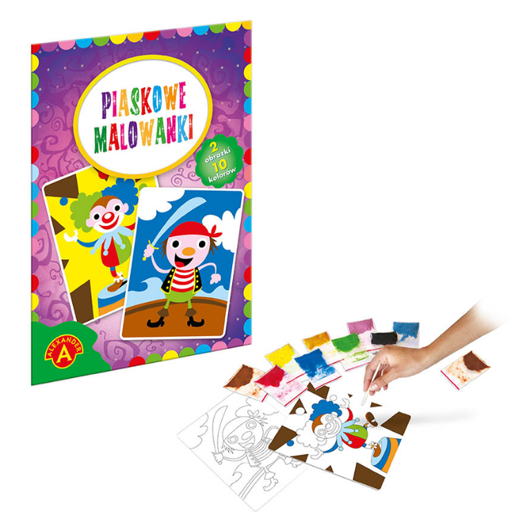 Alexander, Piaskowe malowanki, Klaun, Pirat