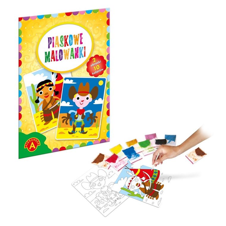 Alexander, Piaskowe malowanki, Kowboj, Indianin