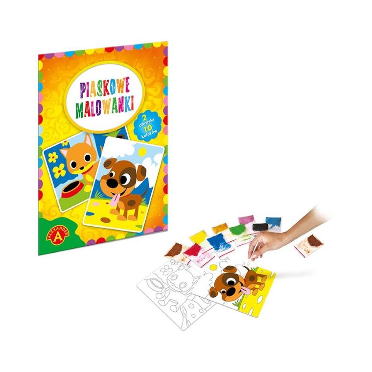 Alexander, Piaskowe malowanki, Piesek, Kotek