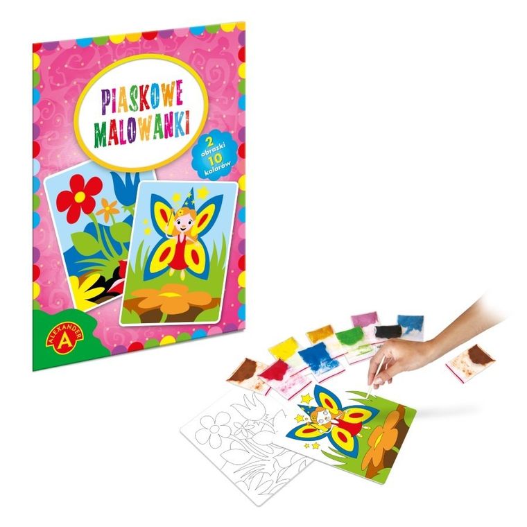 Alexander, Piaskowe Malowanki, Wróżka, Kwiaty