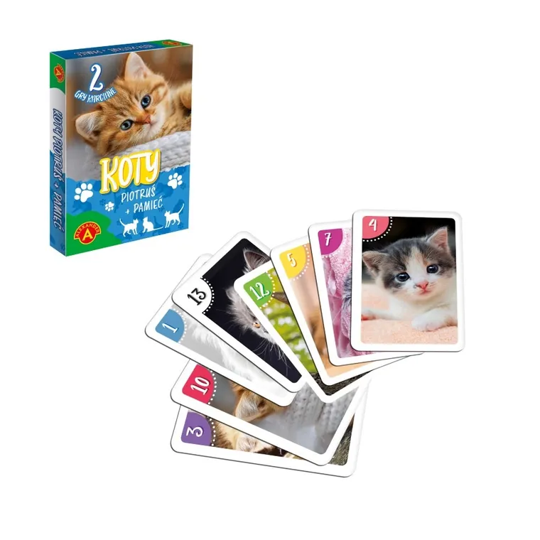 Alexander, Piotruś + Pamięć, koty, gra karciana
