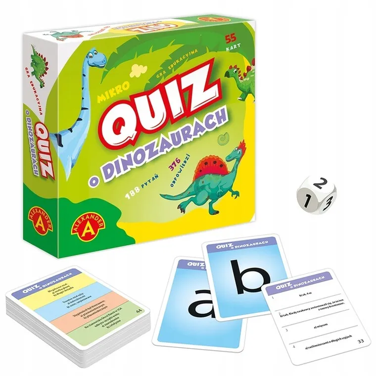 Alexander, Quiz, O dinozaurach, kieszonkowa gra edukacyjna