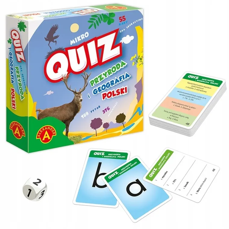 Alexander, Quiz, Przyroda i geografia polski, kieszonkowa gra edukacyjna