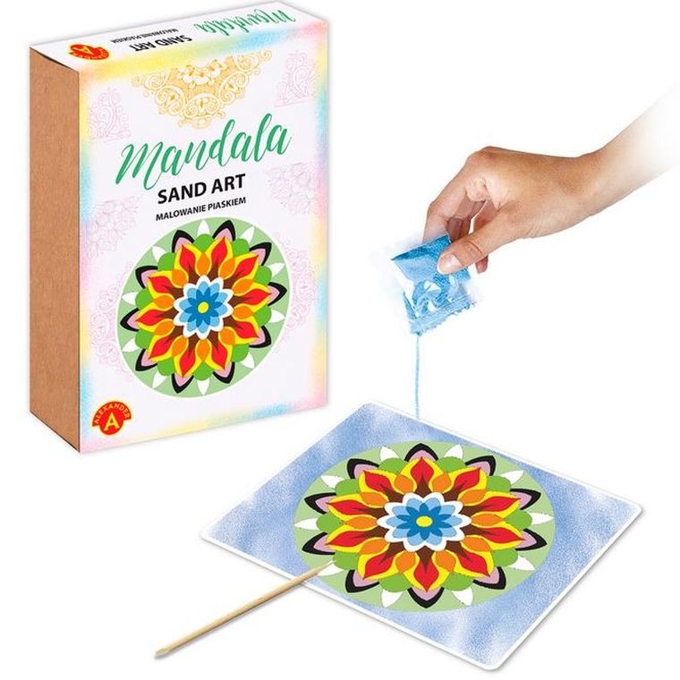 Alexander, Sand Art, Mandala, malowanie piaskiem