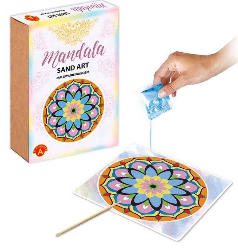 Alexander, Sand Art, Mandala, malowanie piaskiem