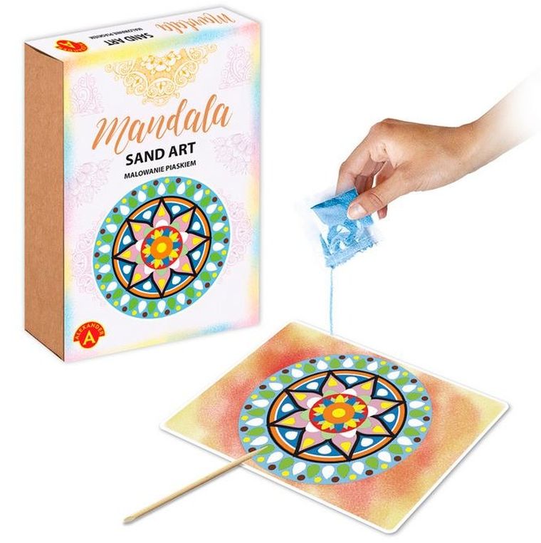 Alexander, Sand Art, Mandala, malowanie piaskiem