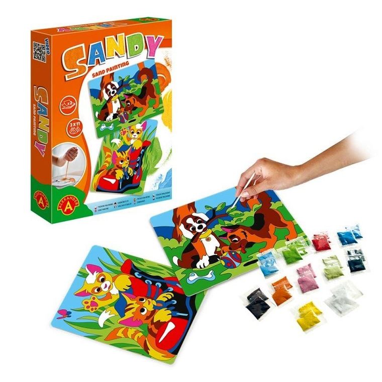 Alexander, Sandy, Kotki, pieski, malowanka piaskowa