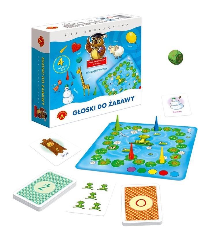 Alexander, Sowa Mądra Głowa, Głoski do zabawy, gra edukacyjna