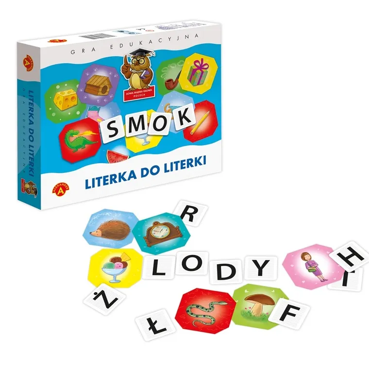 Alexander, Sowa Mądra Głowa, Literka do literki, gra edukacyjna