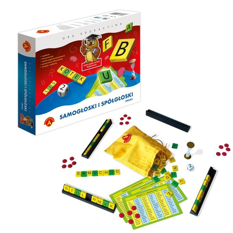 Alexander, Sowa Mądra Głowa, Samogłoski i spółgłoski, gra edukacyjna