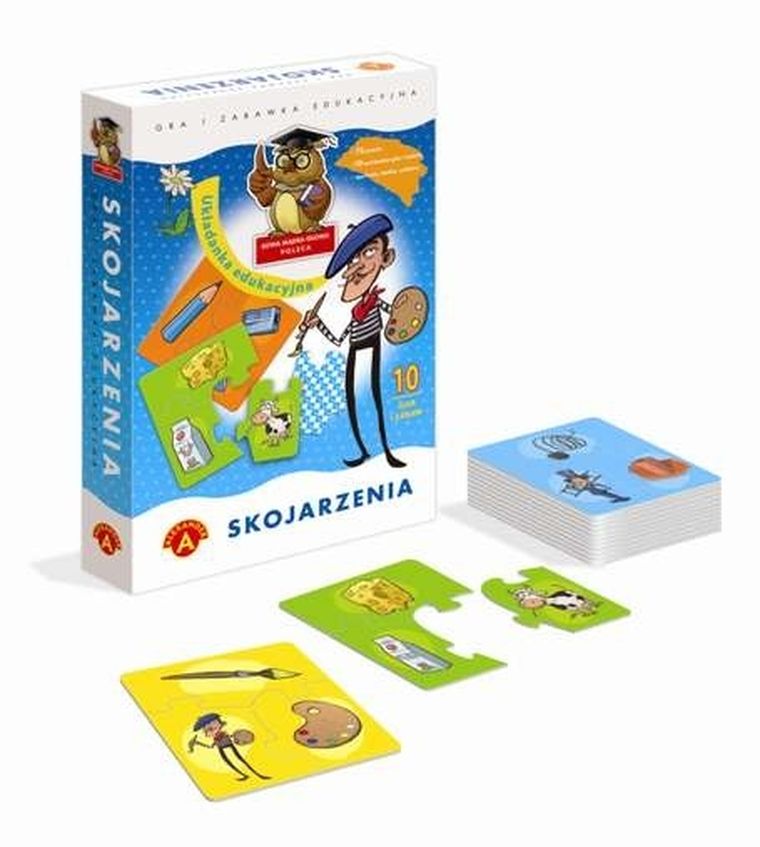 Alexander, Sowa Mądra Głowa, Skojarzenia, układanka edukacyjna