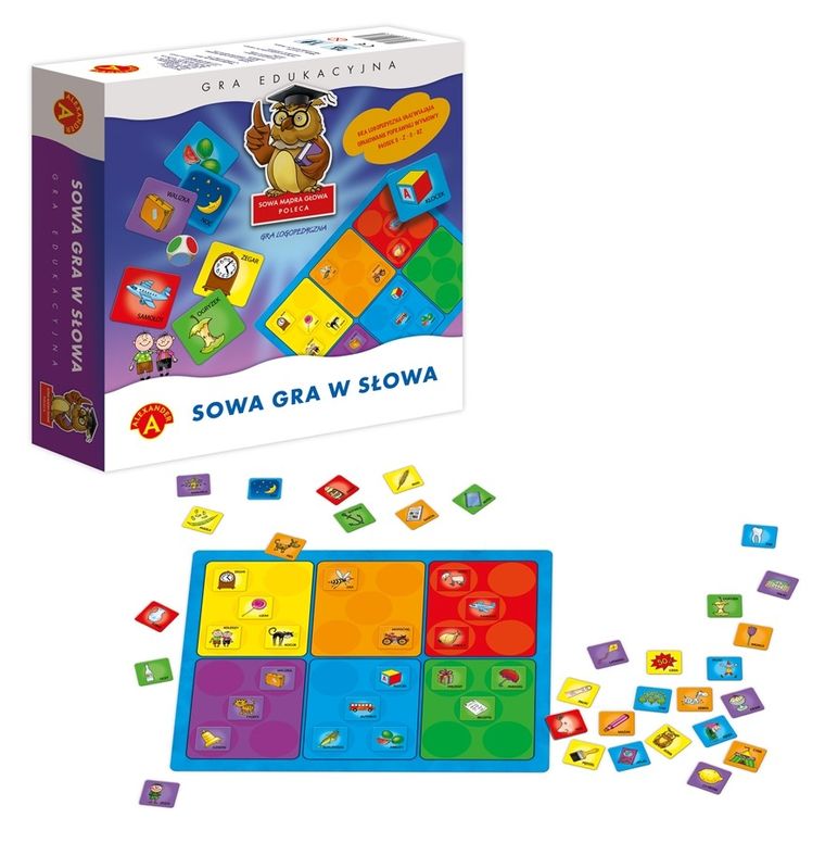 Alexander, Sowa Mądra Głowa, Sowa gra w słowa, gra edukacyjna