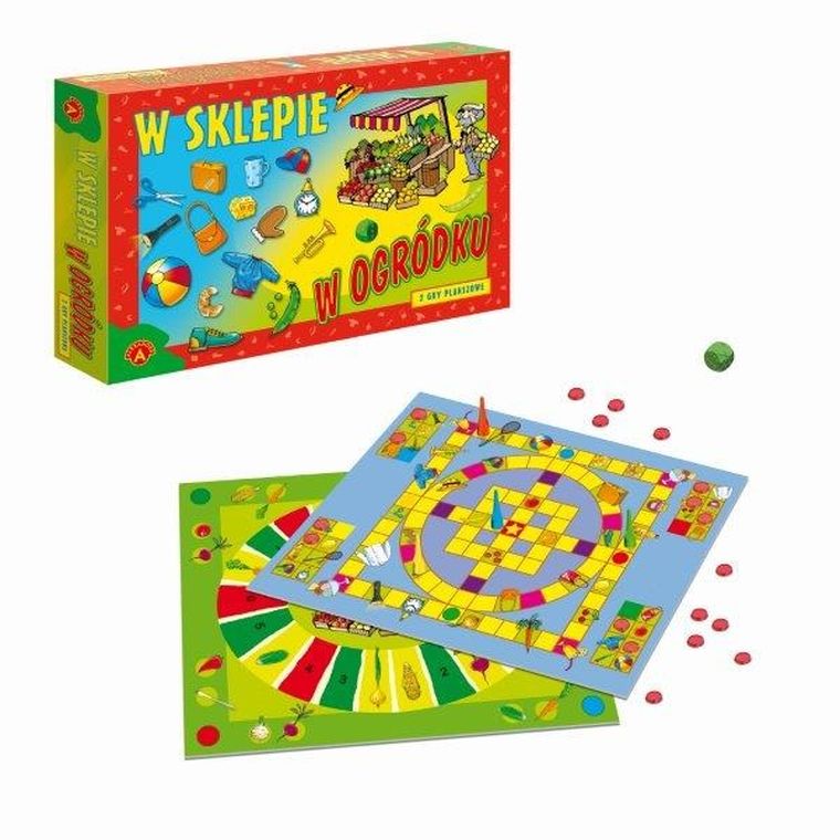 Alexander, W sklepie, W ogródku, gra planszowa 2w1