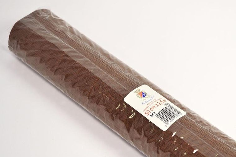 Alfa Pastello, krepina, brązowa ciemna, 180g, 50-250 cm