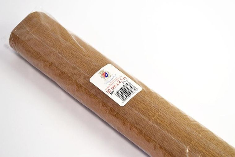 Alfa Pastello, krepina, brązowa jasna, 180g, 50-250 cm