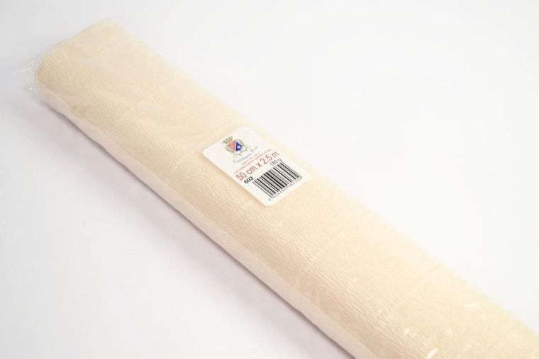 Alfa Pastello, krepina, ecru, 180g, 50-250 cm