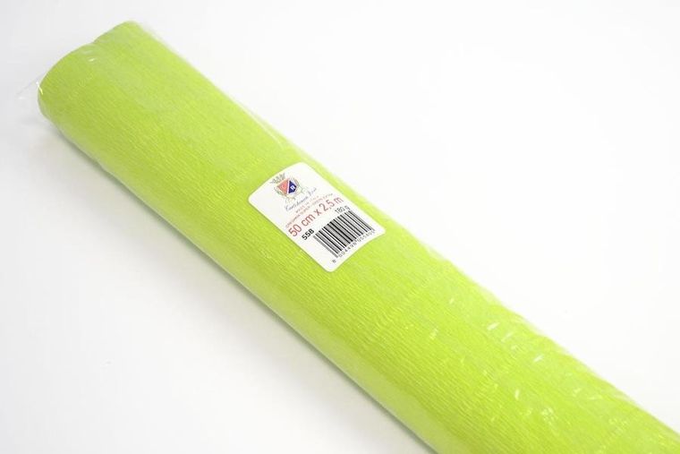 Alfa Pastello, krepina, groszkowa, 180g, 50-250 cm