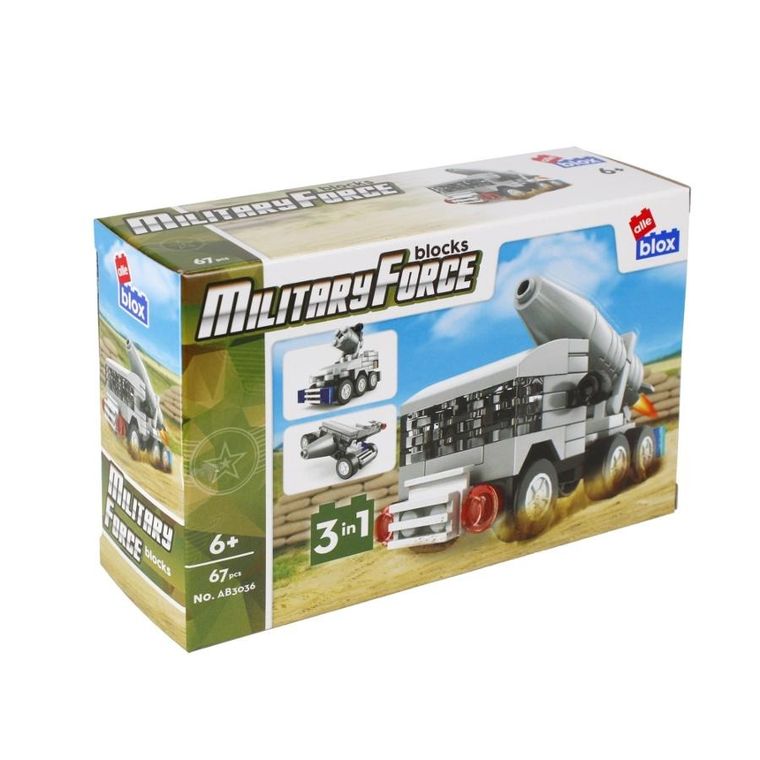 Alleblox, Military, klocki konstrukcyjne, 67 elementów