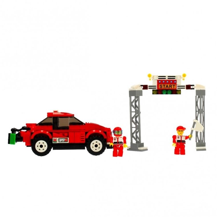 Alleblox, samochód wyścigowy, klocki konstrukcyjne, 255 elementów