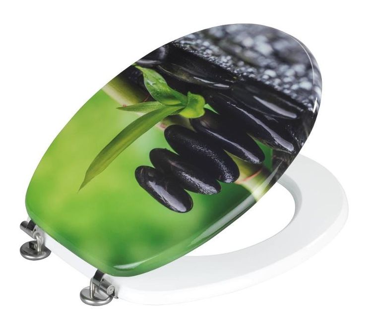 Allstar, deska sedesowa, kamienie, MDF, 42.5-36 cm, Allstar